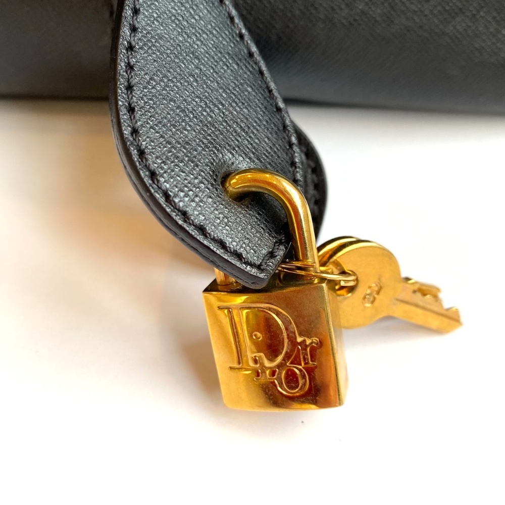 *RARE* Vintage Christian Dior Bag Traveller Travel Speedy Boston Black - Picture 4 of 13